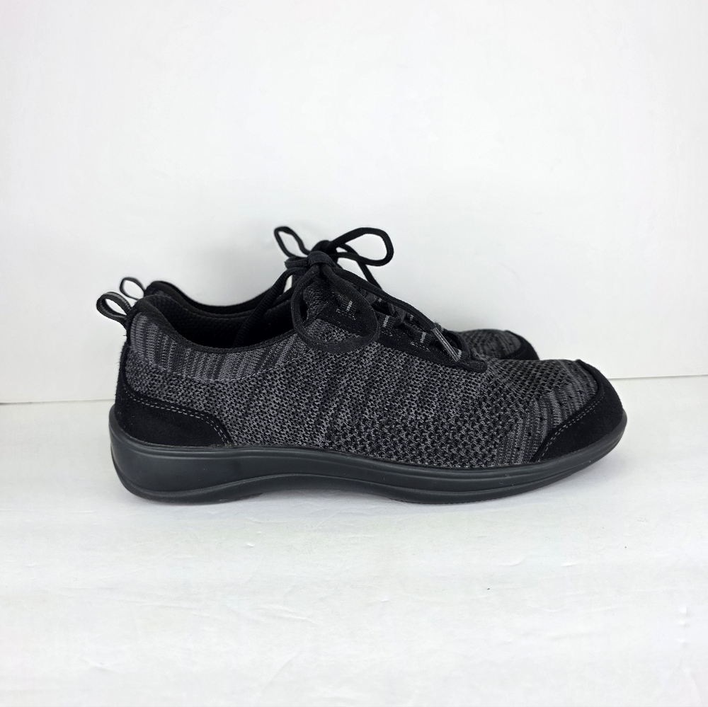 Orthofeet Lava Shoes Women's Black Walking Sneakers Comfort Diabetic Size 9.5 B - Picture 8 of 15